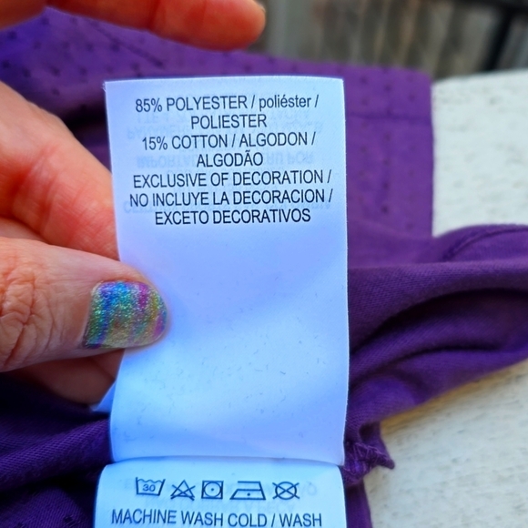 Nike T-shirt Nike W NK BRTHE TAILWIND TOP SS purple perforated S - Picture 14 of 15